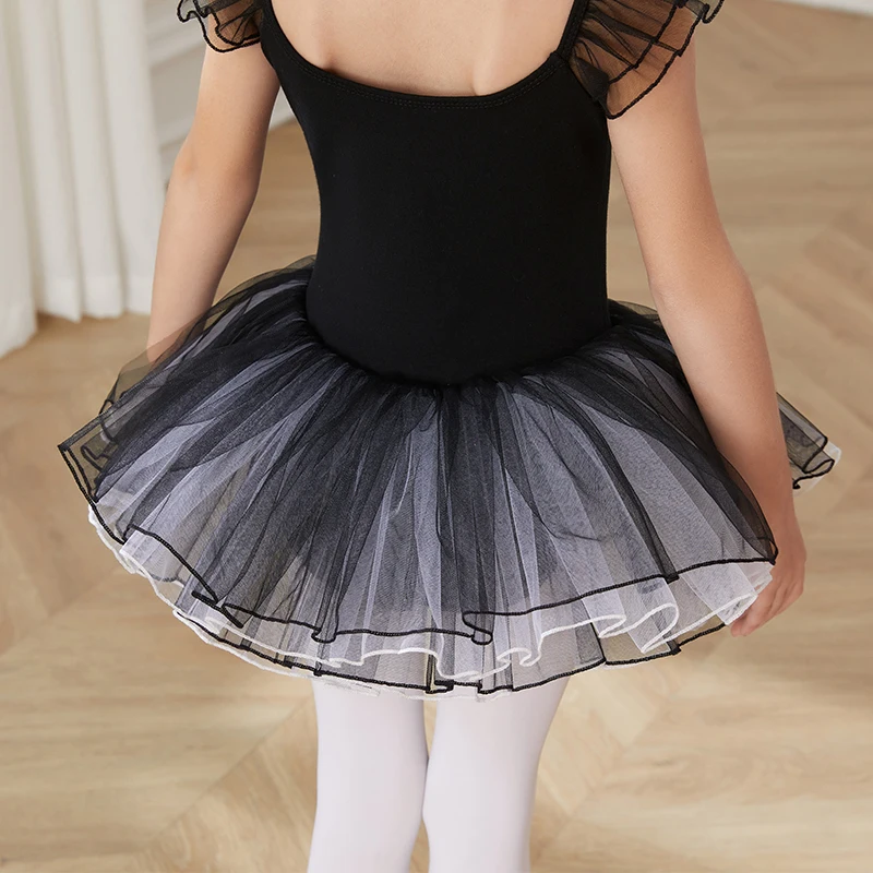 AOQUNFS Girls Ballet Dress Kids Dance Leotard Children Tutu Skirts Gymnastics Ballet Leotards Cotton Costumes for Ballerina