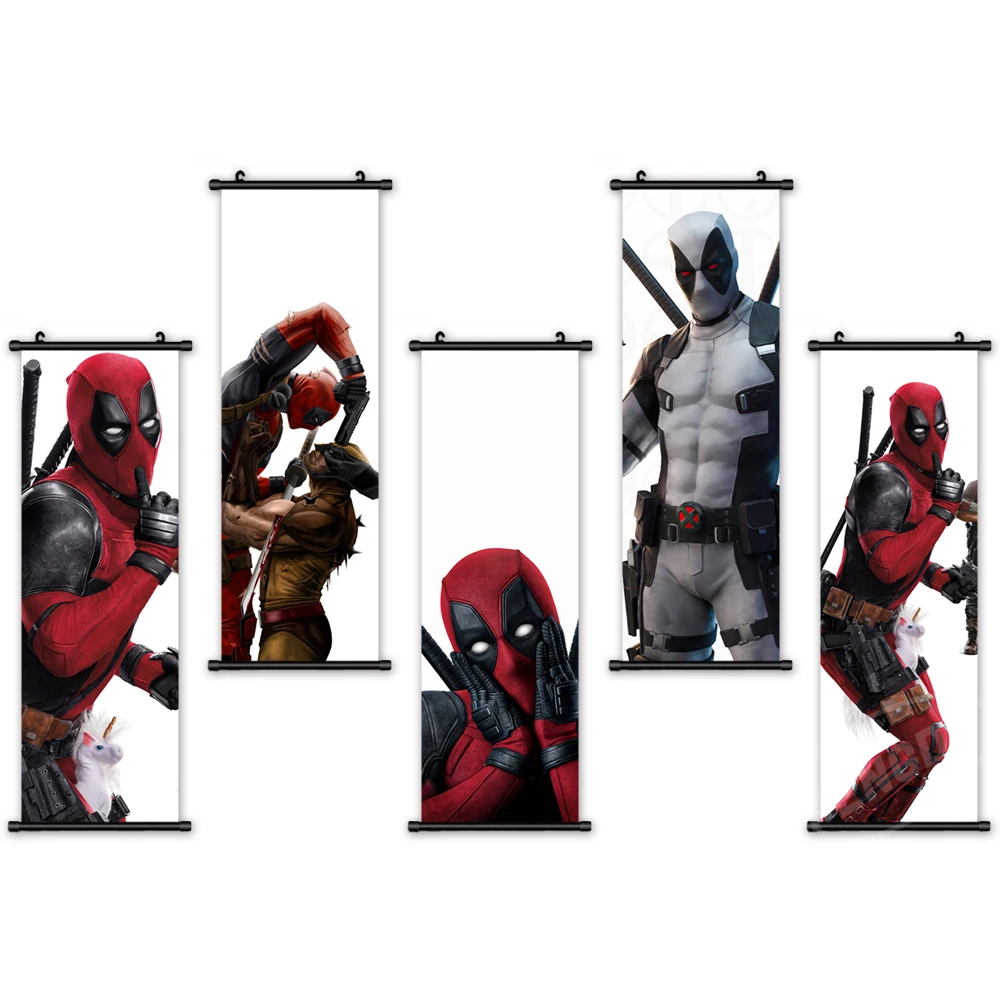 Настенное Изображение Мстителей холст картины Дэдпула Marvel живопись печать