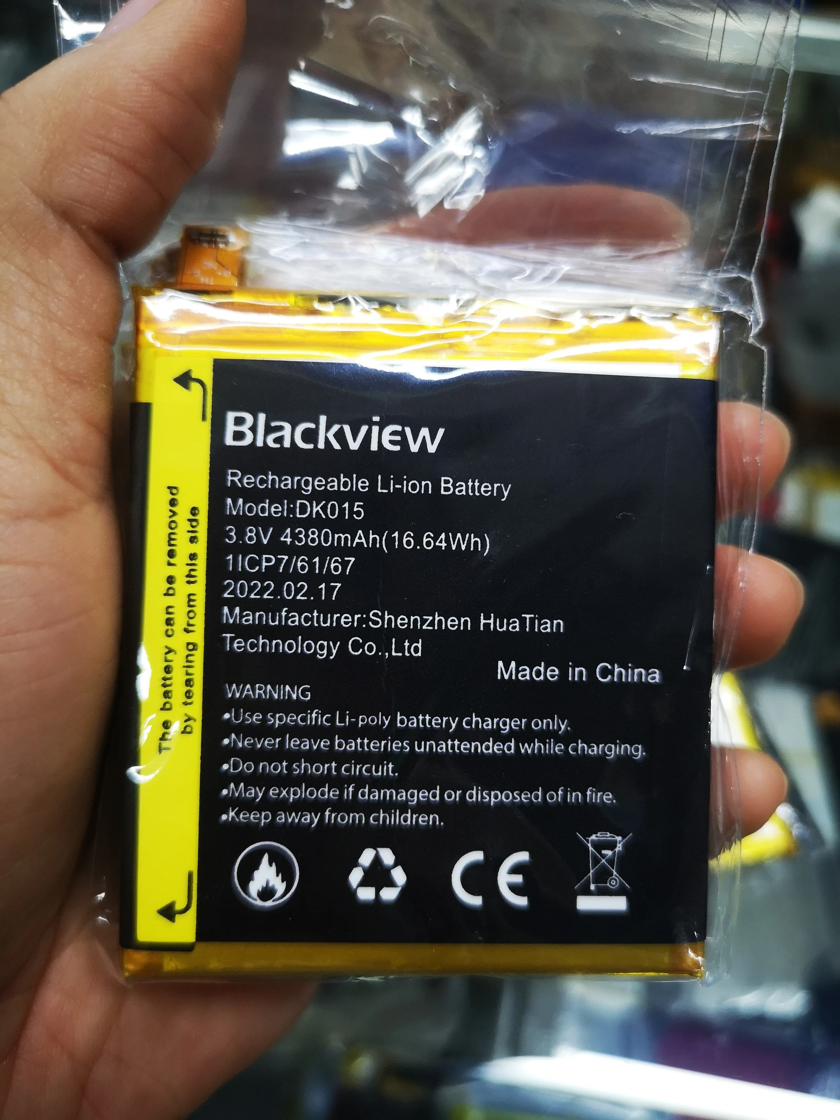 

Аккумулятор для Blackview BV9900 Pro, 100% мАч, 4380 дюйма, DK015