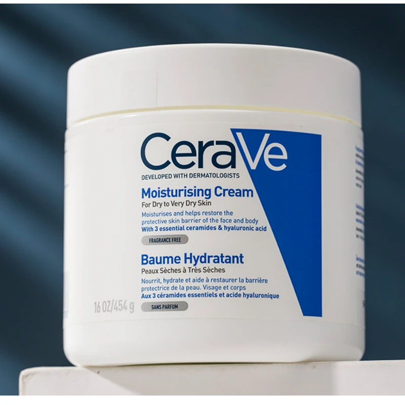 

CeraVe Moisturizing Cream Body And Face Moisturizer For Dry Skin Body Cream With Hyaluronic Acid and Ceramides 454g Skin Care