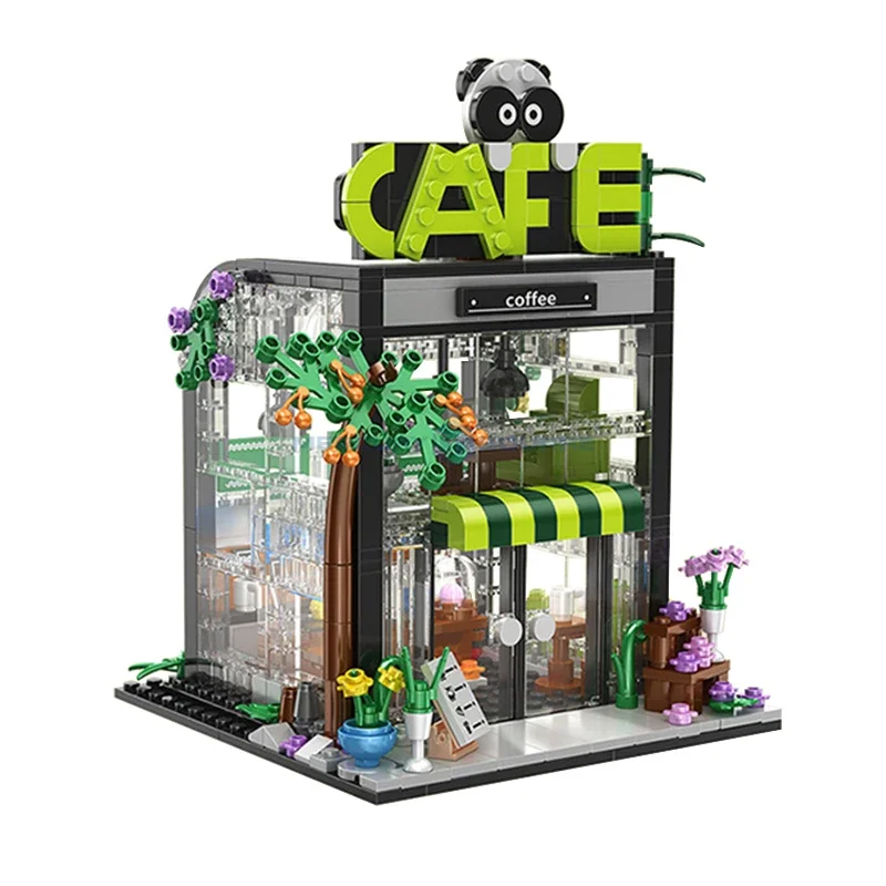 

Дом мечты серии Cafe MOC 8502 Кофейни идеи для города улица здание кирпичи идеи модели подарочные игрушечные блоки коллекционный набор