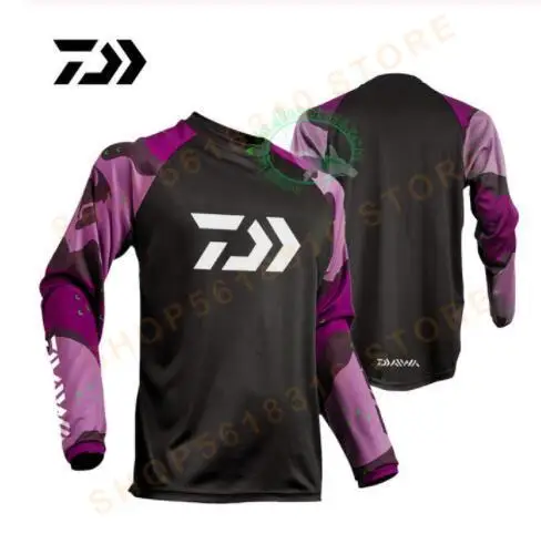 

A Clothes Fishing Shirt Ice Silk Quick Dry Sports Clothing Sun Protection Face Neck Anti-UV Breathable Fishing Jersey