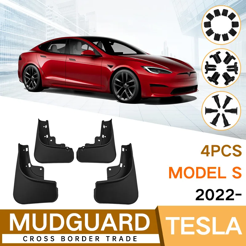 

Mud Flaps For Tesla MODEL S 2022 MudFlaps Front Rear Fender Car Accessories