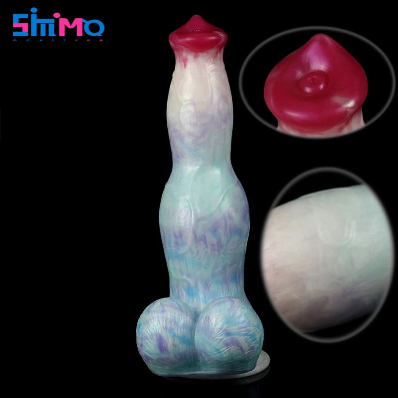 SMMQ Large Knot Animal Dog Dildo With Sucker Big Egg Anal Plug  Sex Toys For Women Female Masturbator Fantasy Sex Toy Shop