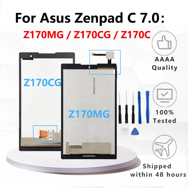 

7.0" Z170 LCD For ZenPad C 7.0 Z170CG Z170MG LCD Display Touch Screen Digitizer Assembly P01Y PO1Z ZCC0