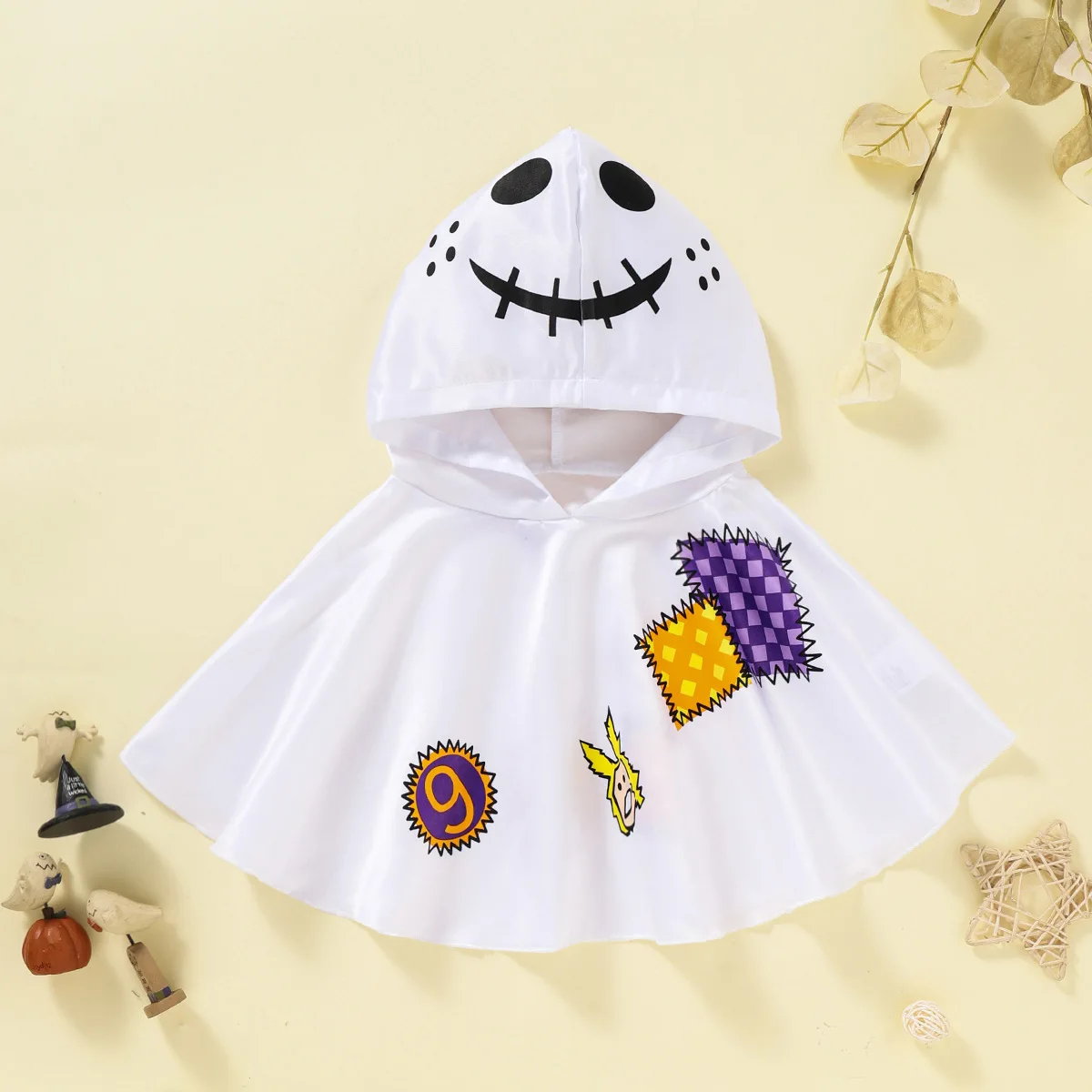 

Halloween Middle School Children's Clothing Boys' and Girls' Cloak Magician Printed Cloak Clothes Performance Clothes