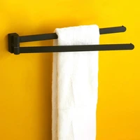 304 rotary towel rack bathroom punched stainless steel multi rod towel rod single rod bathroom double rod bathroom accessories