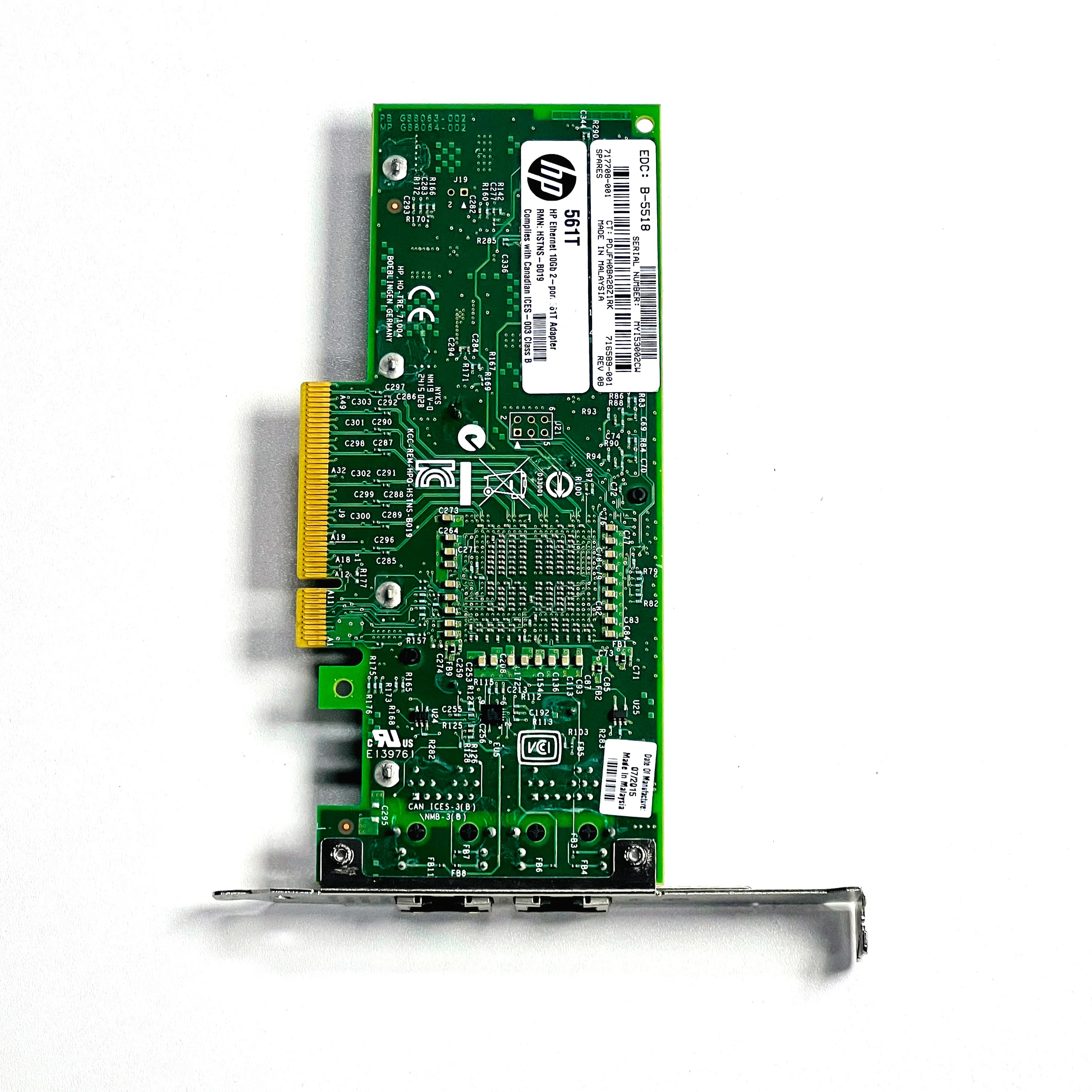 Двойной PCIe X8 Inte X540 X540-T2 RJ45 Ethernet NIC 10 ГБ 10G Сетевой адаптер Сервер LAN Проводной