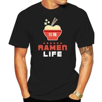 ramen life t shirt tasty anime noodle bowl student summer short sleeves cotton t shirt fashion new summer style top tee