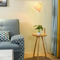 nordic vertical floor lamps modern solid wood table simple luminaires for study room living room bedroom bedside standing lights