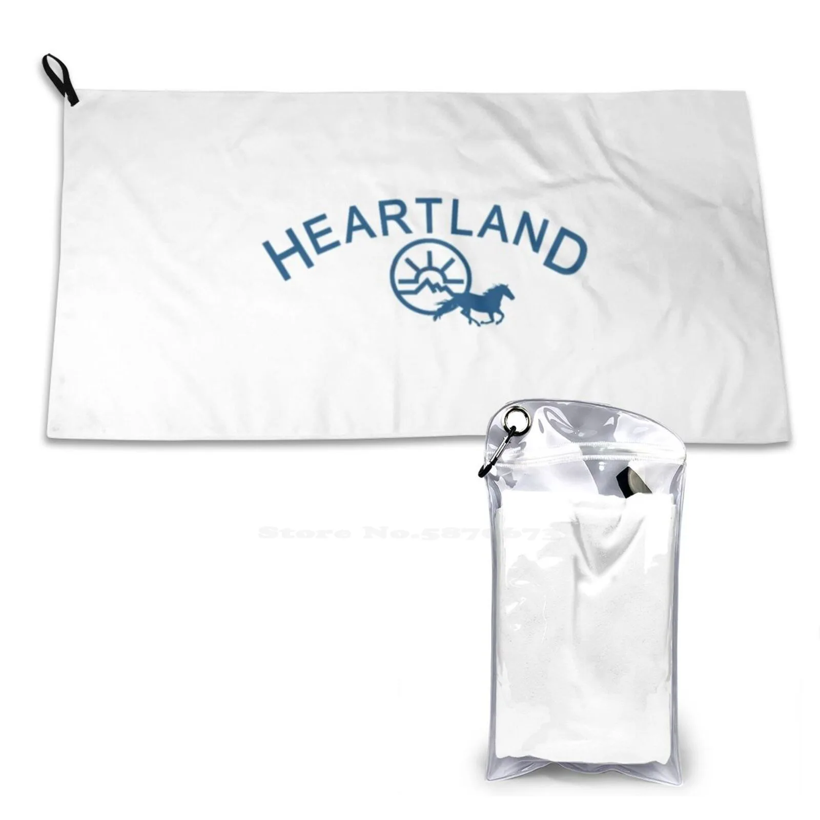 Beach Towel Sunscreen Blanket Heartland Horses Healing Montana Canada Love Amy Ty Ranch Apollo