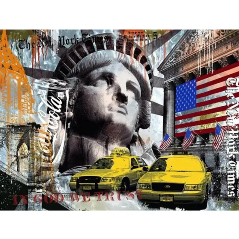 

Алмазная живопись, Статуя Свободы, США, 5d, мозаика «сделай сам», полностью квадратная, круглая, сверло, Алмаз Стразы, алмазная вышивка, картин...