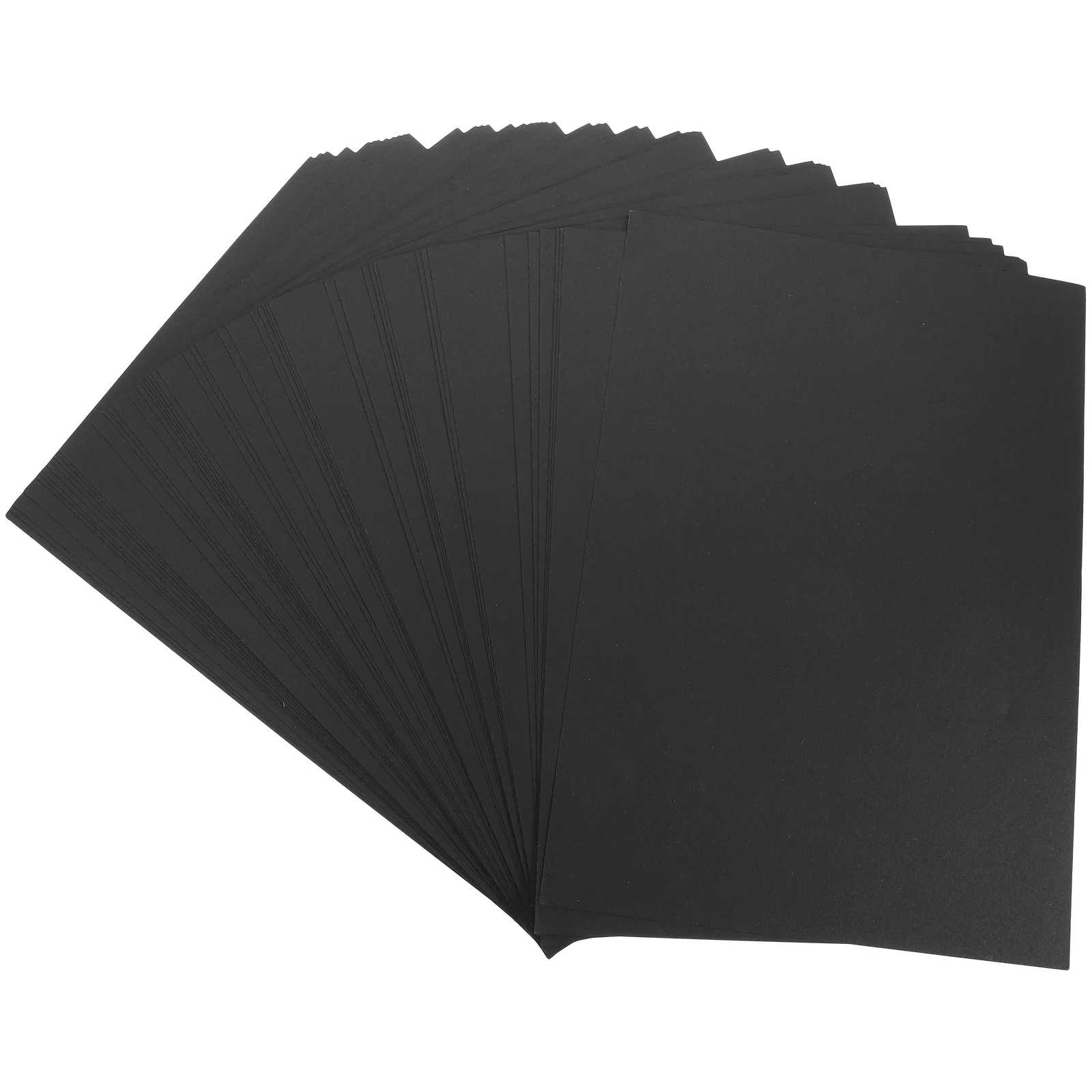 

50 Sheets Black Cardboard Drawing Paper A4 Blank Stock Thick Painting Greeting Cards