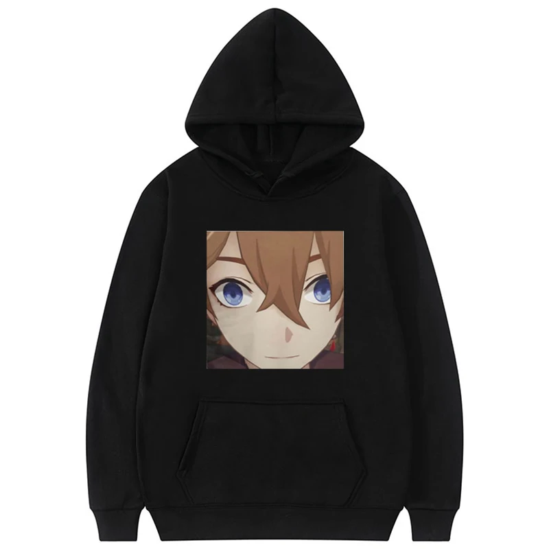 

Genshin Impact Hoodies Anime Game Tartaglia Face Meme Print Streetwear Men Women Fashion Oversized Sweatshirts Hoodie Tracksuits