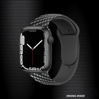 carbon fiber strap for apple watch band 44mm 40mm 45mm 41mm 42mm 38mm business printing bracelet correa iwatch series 6 5 se 7