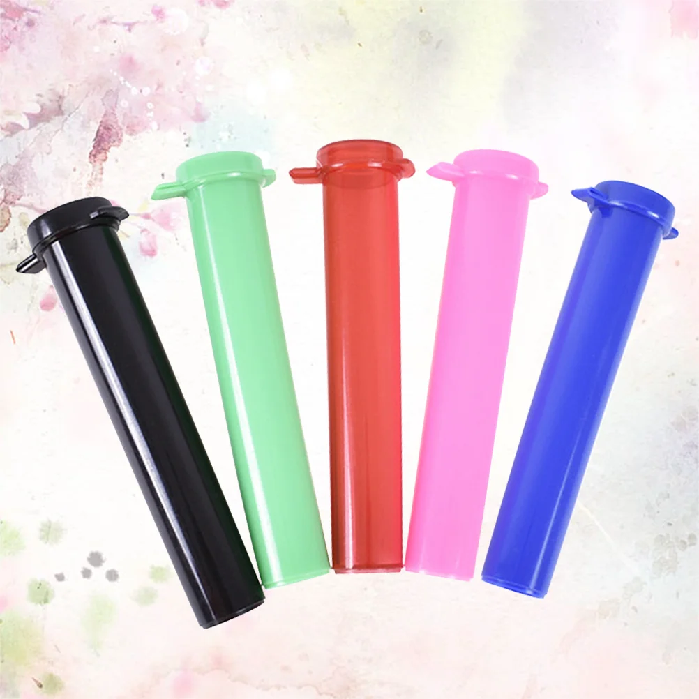 

5pcs Colorful Storage Simple Seal Mini Container Pipe for Home