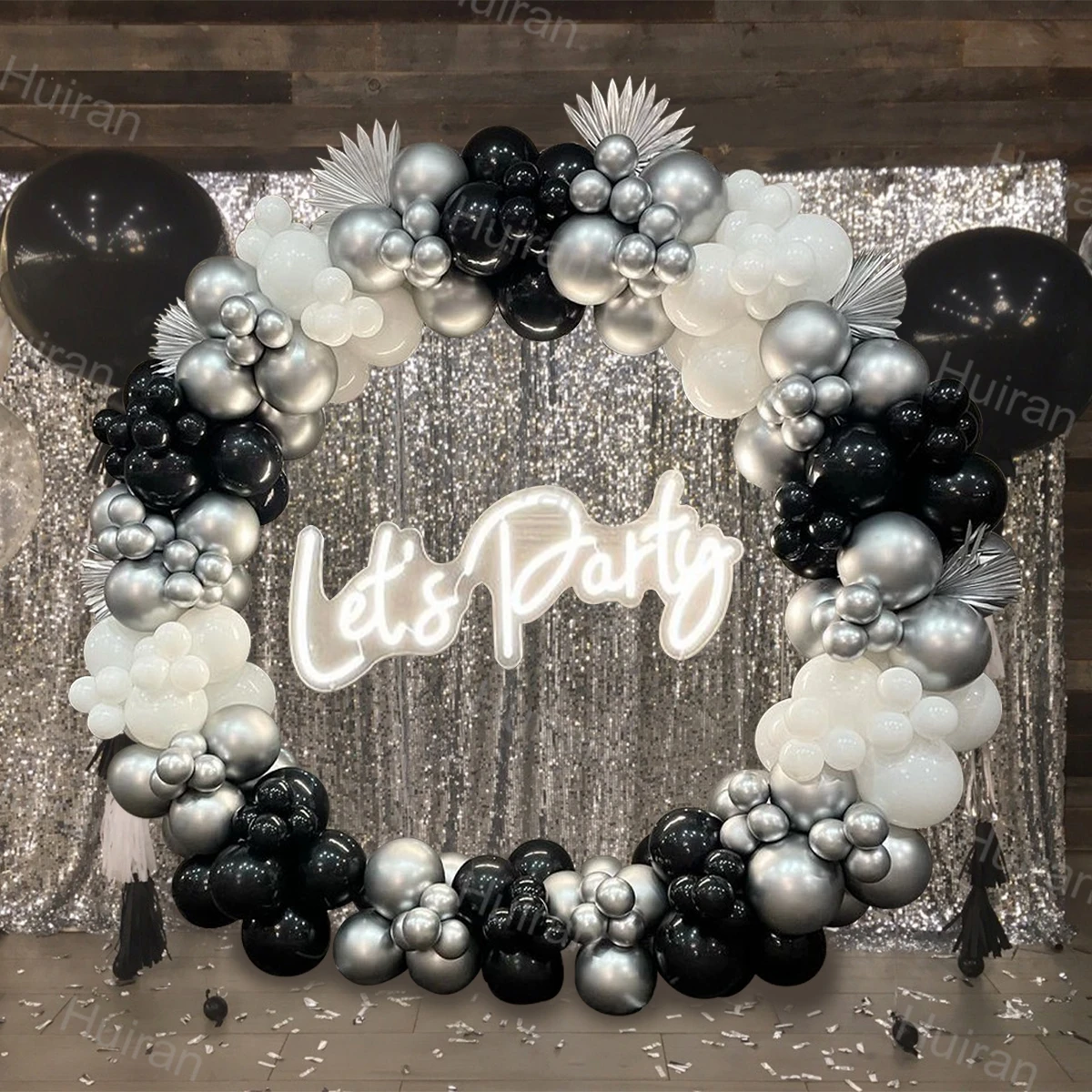 

Silver Latex Balloon Garland Arch Kit Wedding Birthday Party Decoration Kids 1st Birthday Ballon Baby Shower Confetti Baloon