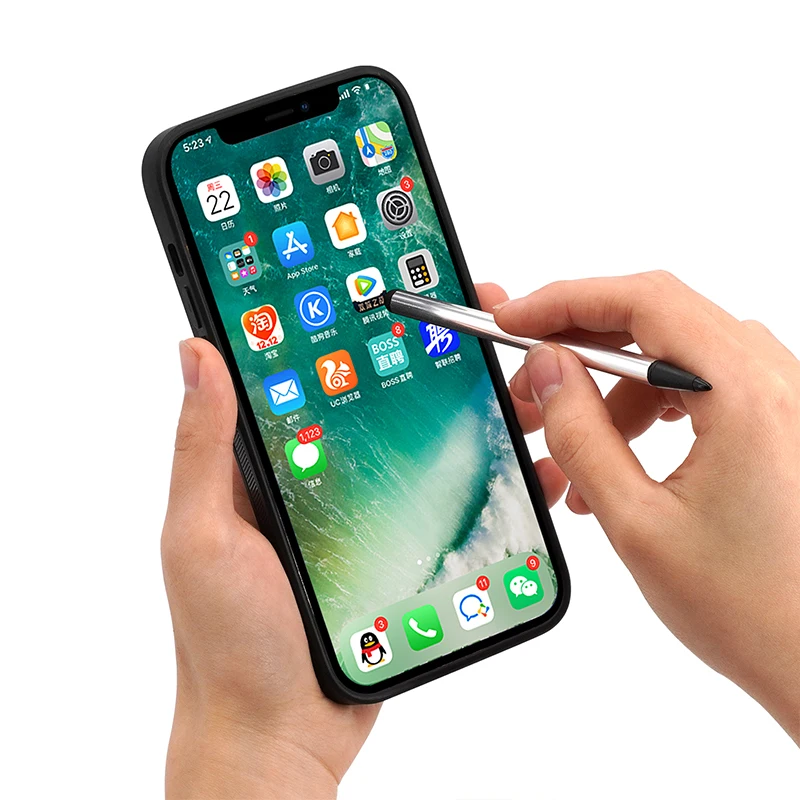 Чехол из искусственной кожи с ручкой для iphone11 to 13 series мобильный телефон чехол