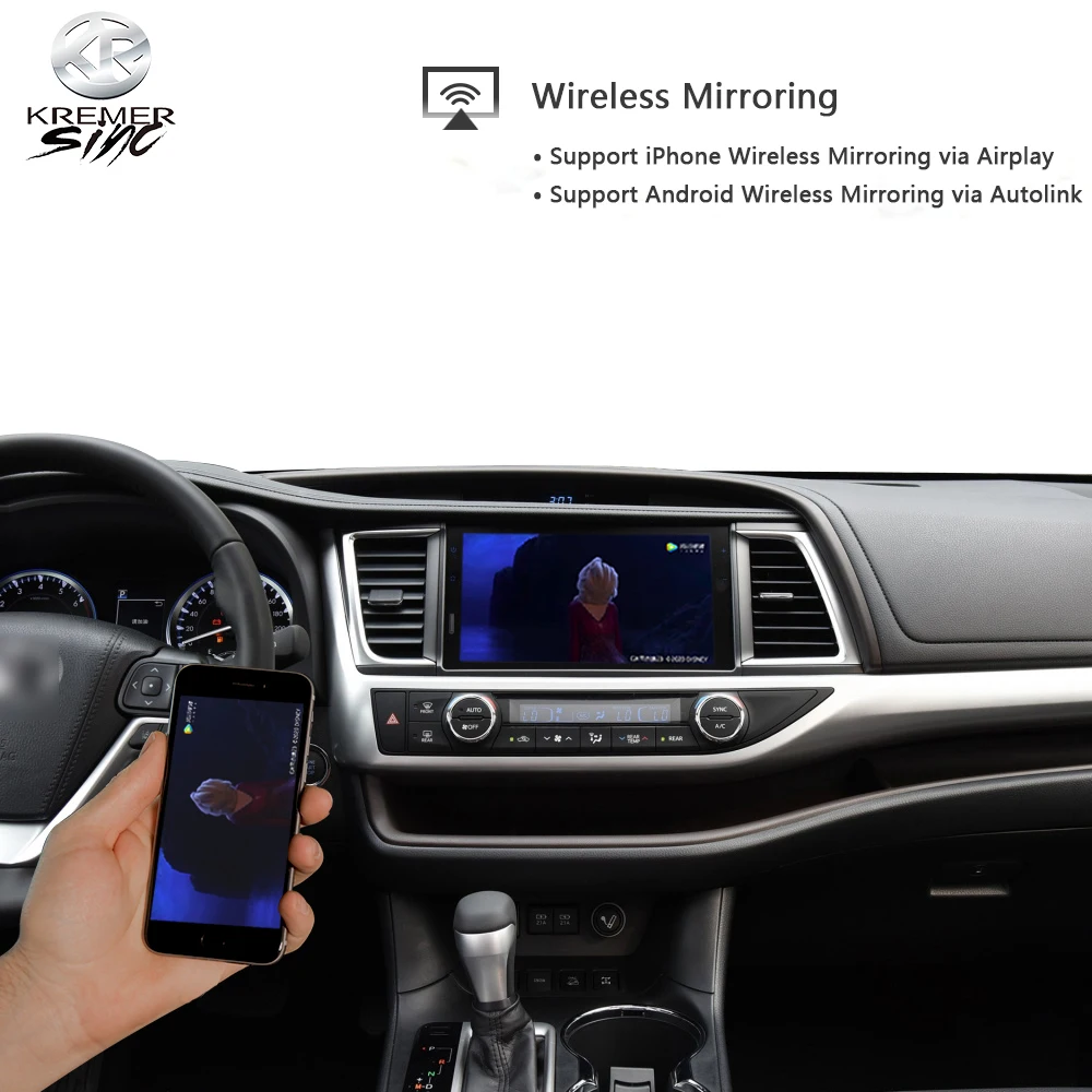 Беспроводной смарт-модуль CarPlay/AndroidAuto для kSmart auto беспроводной CarPlay Toyota Kluger RAV4