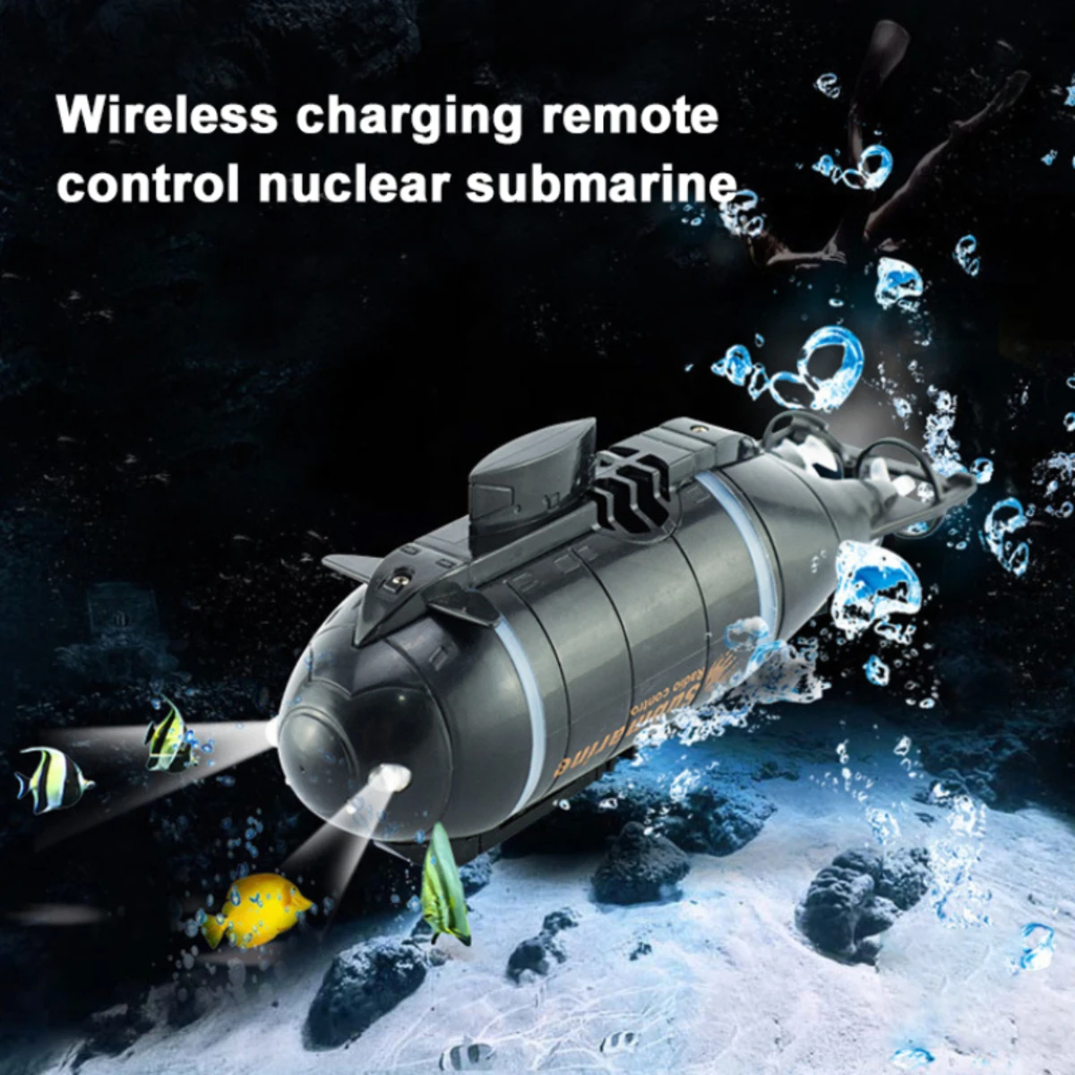 

Mini RC Submarine Nuclear Submarine Charging Remote Control Underwater Bathtub Toy Moving Submarine Model RC Boat Toy