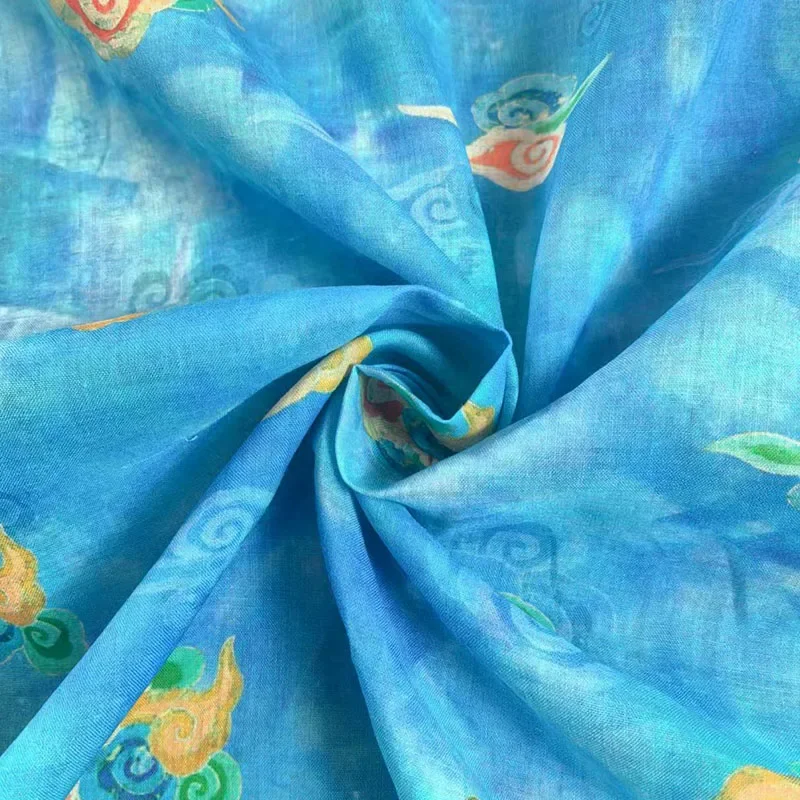 Ткань в китайском стиле 50 х140 см оптовая и розничная продажа женская летняя ткань