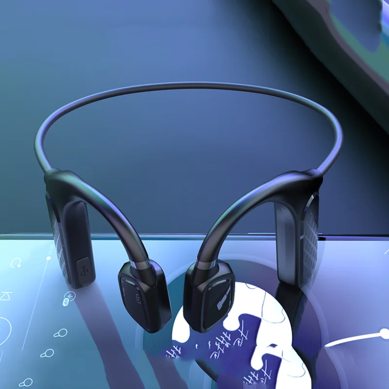 

2023 New MD04 Bone Conduction Headphones Wireless Comfortable Wear Open Ear Hook Light Weight Not In-ear Sports Earphones