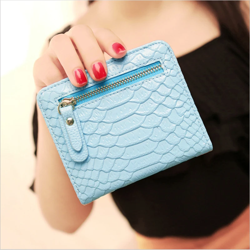 

PU Leather Mini Women Wallets Snake Pattern Short Coin Bag Lovely Purse Clutch With Zipper Card Holder Money Bag Pocket carteira