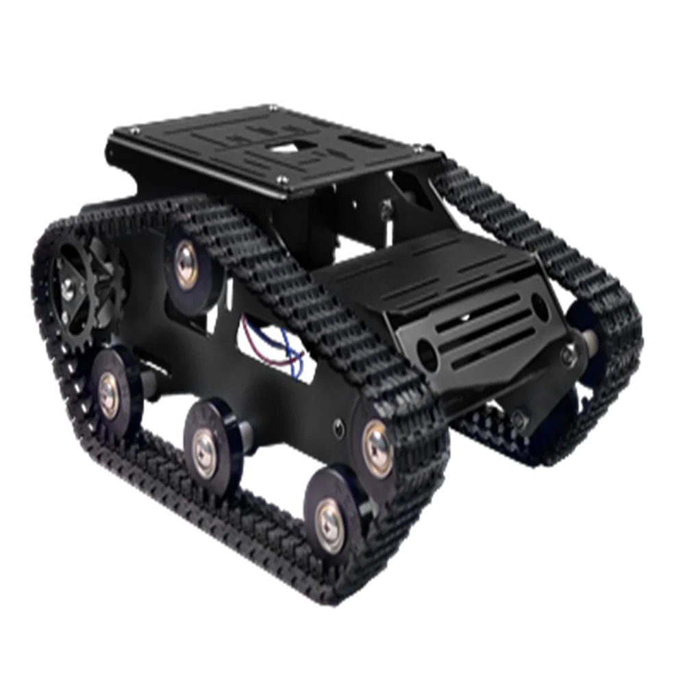 Smart accessory Tracked Robot Chassis with Aluminum Alloy Frame High Power Motor Plastic Tracks for Robot Project Design