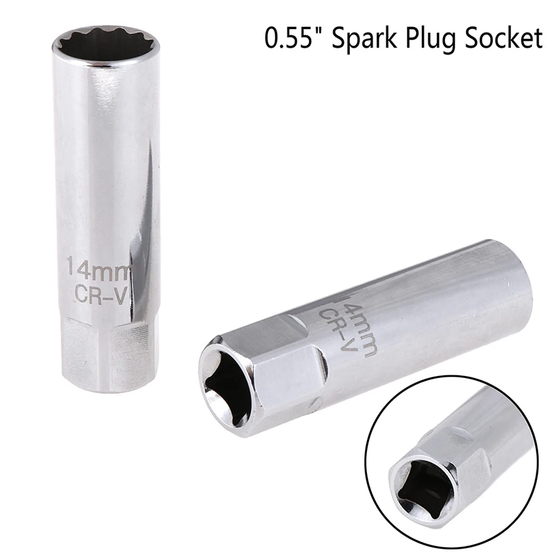 

Ключ для снятия свечи зажигания, 14 мм, тонкий настенный магнитный инструмент для снятия, привод 3/8 дюйма