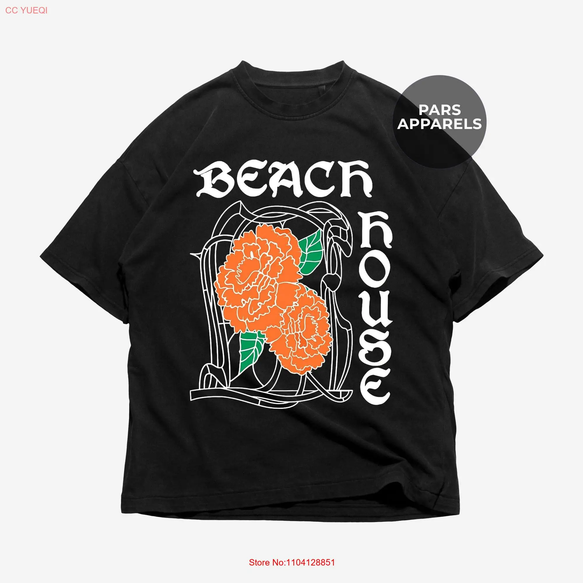 Футболка с изображением пляжного домика альбома Bloom Dream Pop Music Merch тяжелая