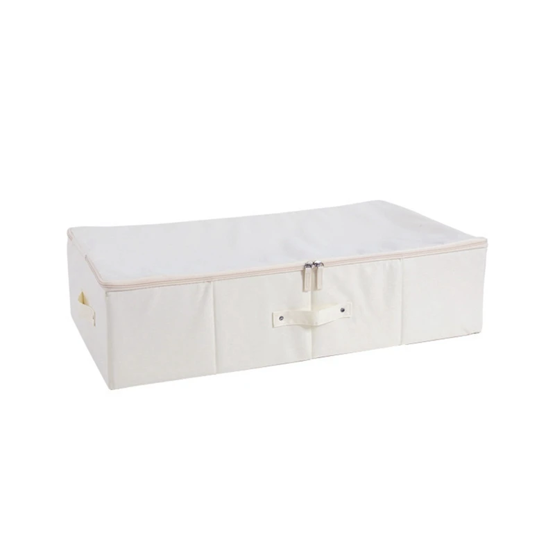 

Foldable Under Bed Bags,Large Under Bed Storage Boxes Thick Breathable Underbed Clothes Storage Bags Zippered Organizer