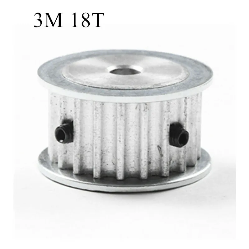 Timing Pulley  1PC HTD 3M 18T 4/5/6/6.35/8mm Bore 18Teeth 3M-18T 16mm Width Toothed Belt Gear Pulleys