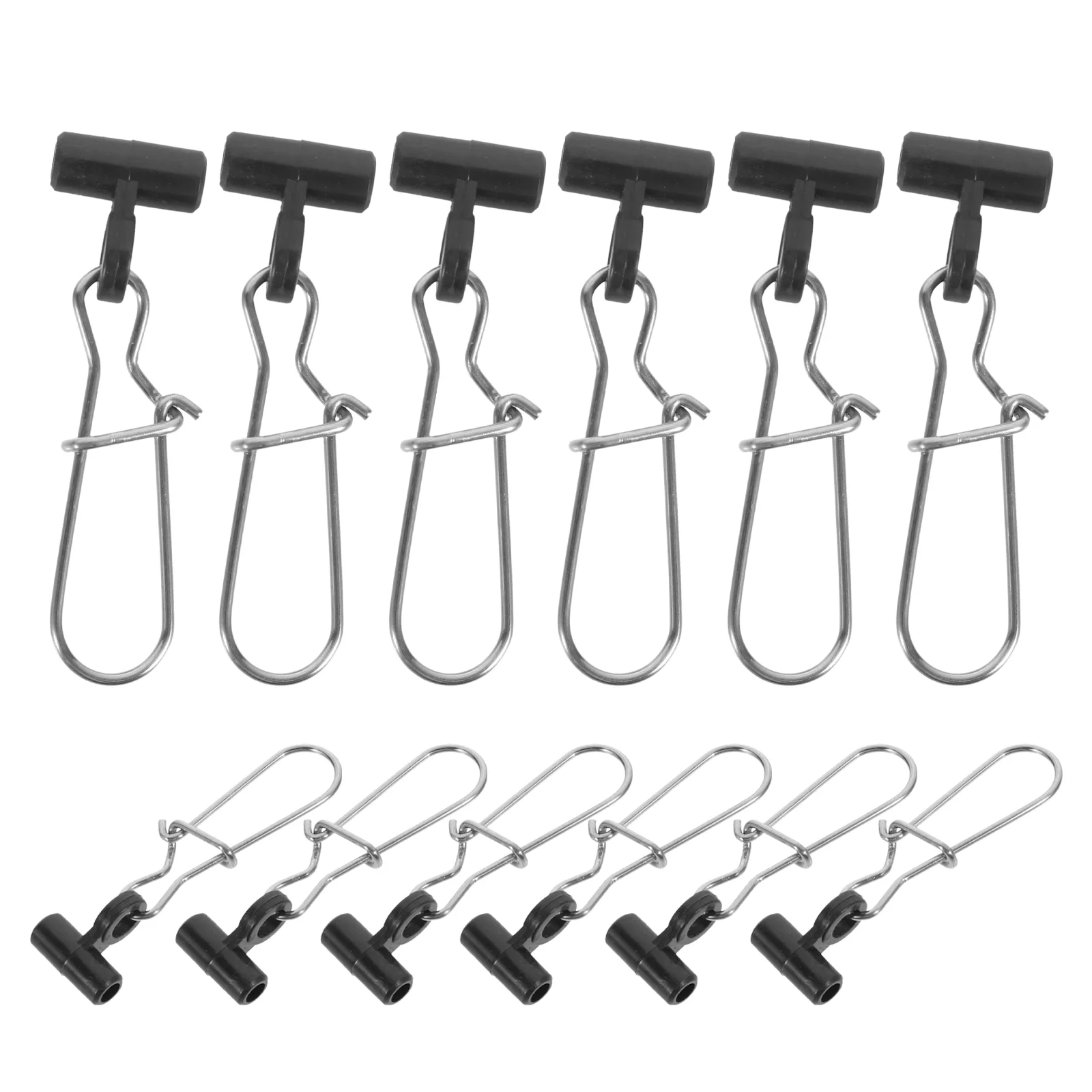 

30pcs Stainless Steel Fishing Snaps Wear-resistant Duo Lock Snaps Professional Snap Clips