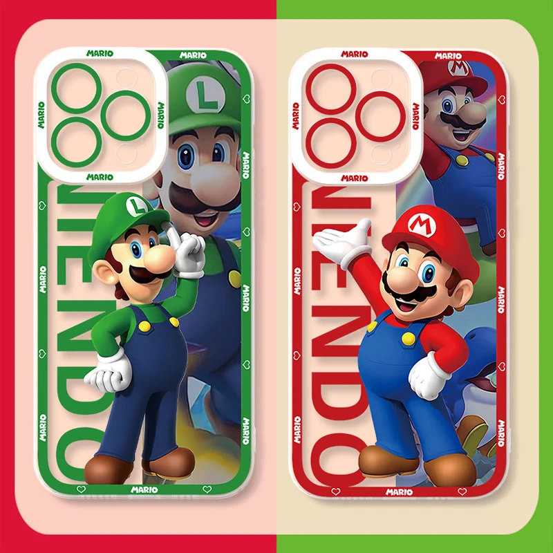The Super Marios Bros Phone Case for Samsung Galaxy S23 S22 Ultra S21 S20 FE S10 Plus Note 20 10 9 A32 A52S A52 A72 Soft Cover