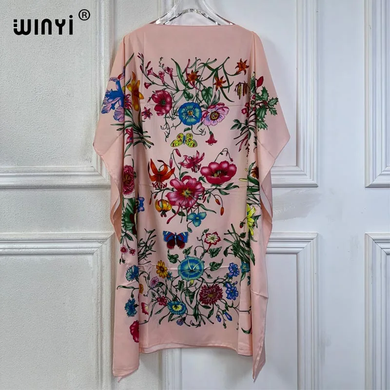 Платье-макси WINYI летнее сексуальное Африканское женское платье пляжная одежда с