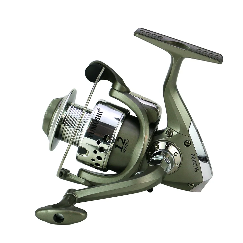 

Fishing Reel SC1000-7000 Spinnng Reel 8BB 5.5:1 Gear Ratio Plastic Reel Foldable Handle for Saltwater Freshwater Fishing Tackle