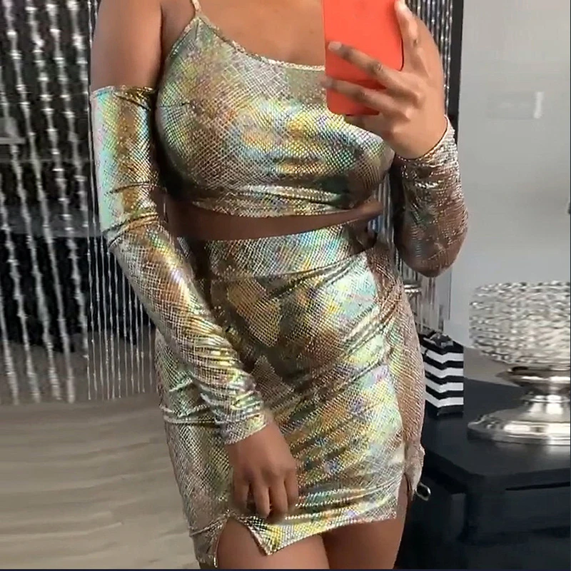 

Сарафан для женщин 2021, платье большого размера, облегающая одежда, Женский Летний Пляжный сексуальный костюм, светильник Асимметричная юбк...