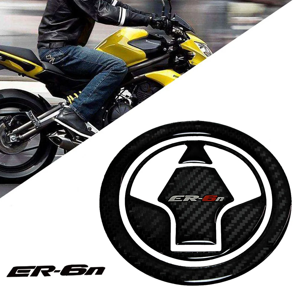 

For Kawasaki ER-6N motorcycle fuel tank cover protective cover 3D carbon fiber sticker protection ER6N 2009 2010-2015 Fuel tank