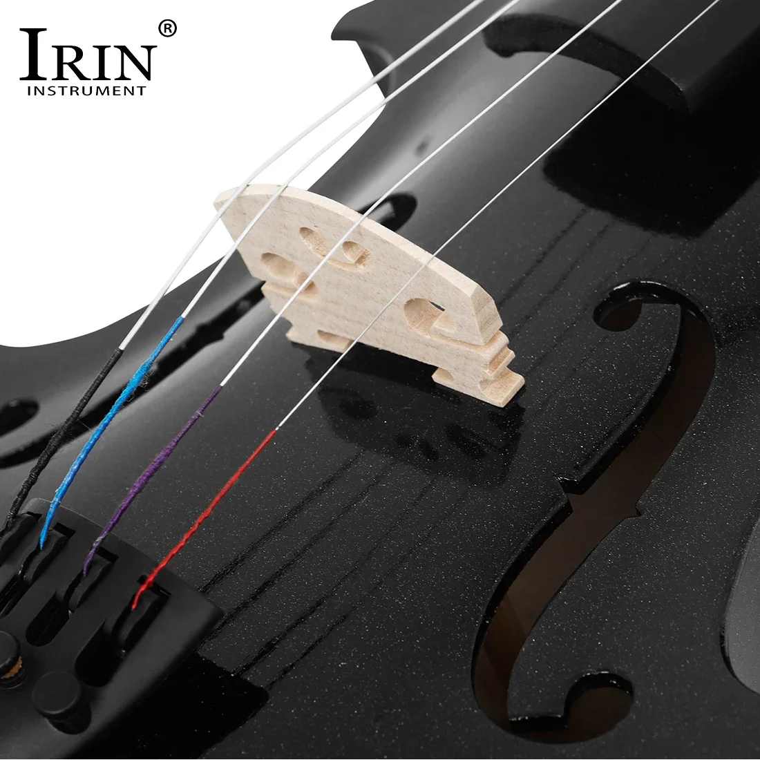 IRIN V-10 скрипка черный набор скрипок из цельного дерева с тканевым футляром смычок