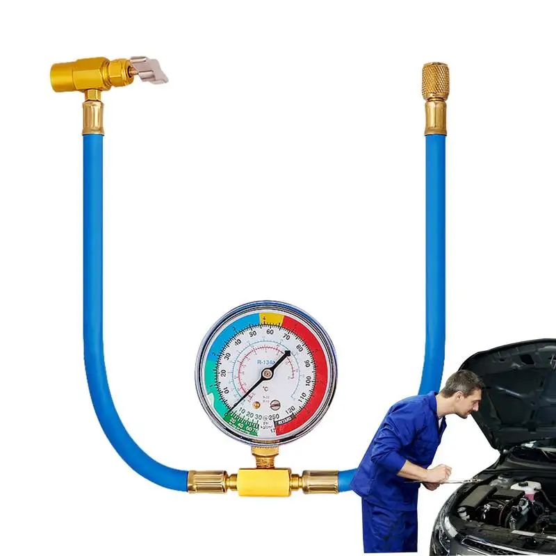

Car AC Coolant Refill Kit Real Design Tool Allows You To Charge Sorbent And Monitor The Pressure Of Your Car Tool For Cars Truck