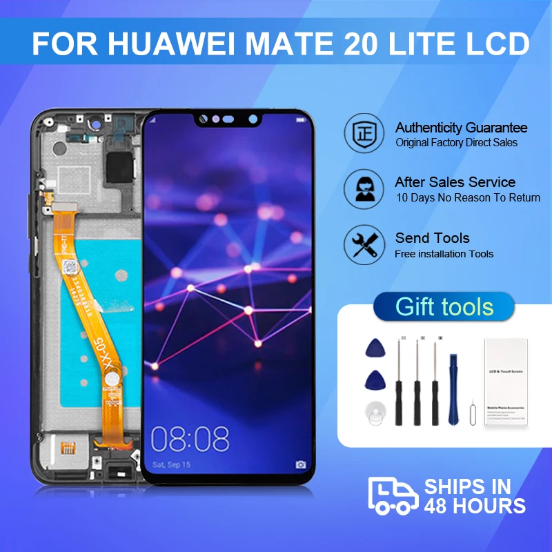

6.3 Inch SNE-AL00 Display For Huawei Mate 20 Lite Lcd With Touch Screen Sensor Digitizer INE-LX2 SNE-LX1 LX2 LX3 Assembly