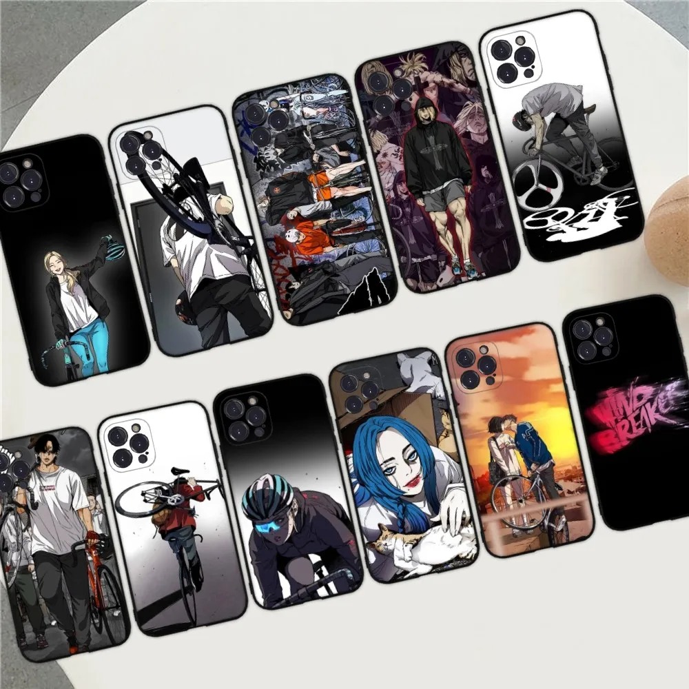 

wind breaker Phone Case For iPhone 15 14 11 12 13 Mini Pro XS Max Cover 6 7 8 Plus X XR SE 2020 Funda Shell