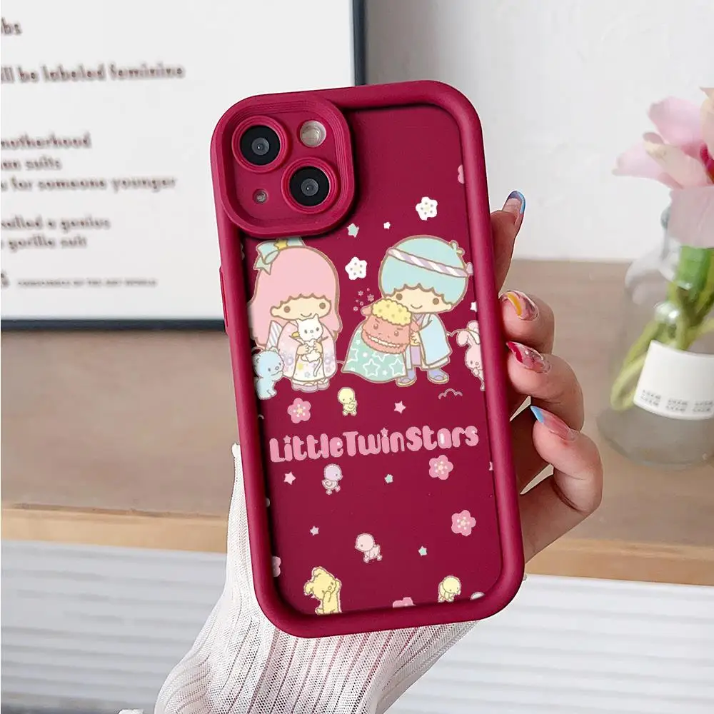 Мягкий чехол Wine Red для Huawei Y9S Y9 Prime P Smart Y7A Honor Magic 5 X9 X7 X30 8X 9X Pro Защитный ZB17 Little Twin Stars
