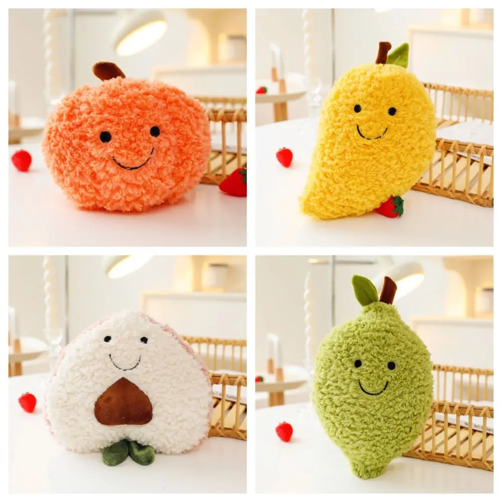 Женская мягкая подушка в виде тыквы персика