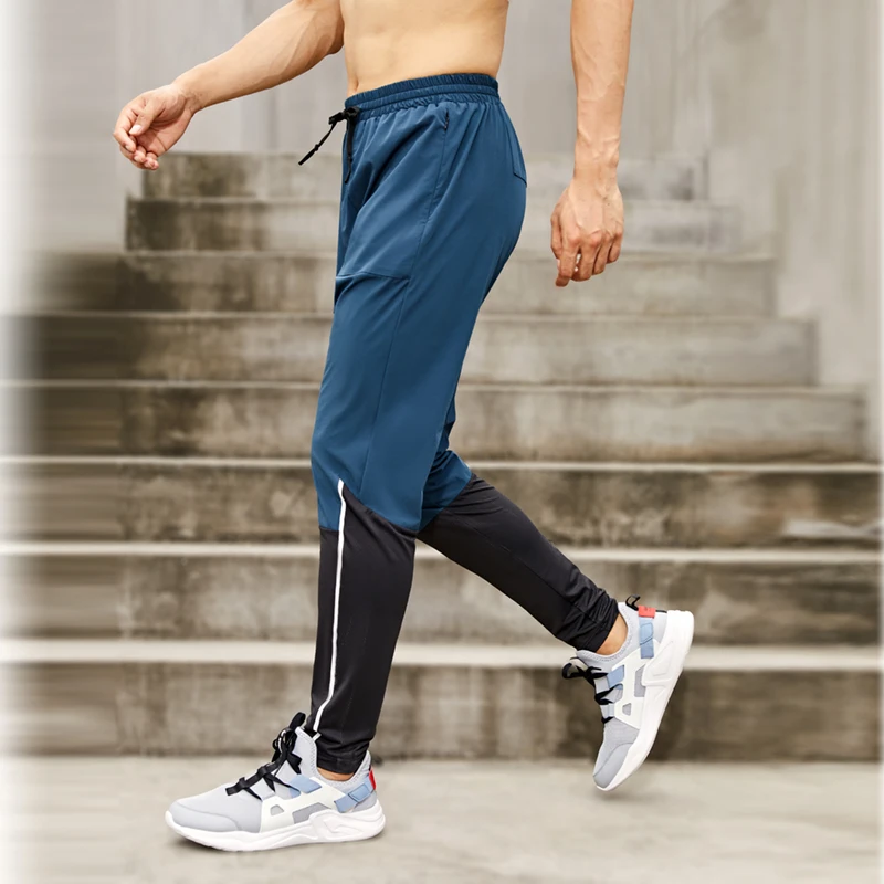 Men Sport Pants Running With Zipper Pockets Soccer Training Jogging Sports Trousers Gym Fitness Football Leggings Sweatpants
