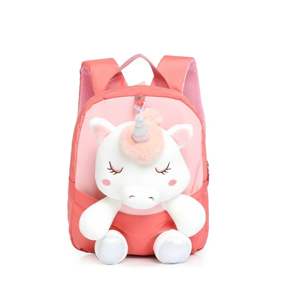 New Unicorn Backpack Kindergarten Cartoon Plush Doll Schoolbag Lightweight Nylon Tide Bag Children's Backpack backpack for girls