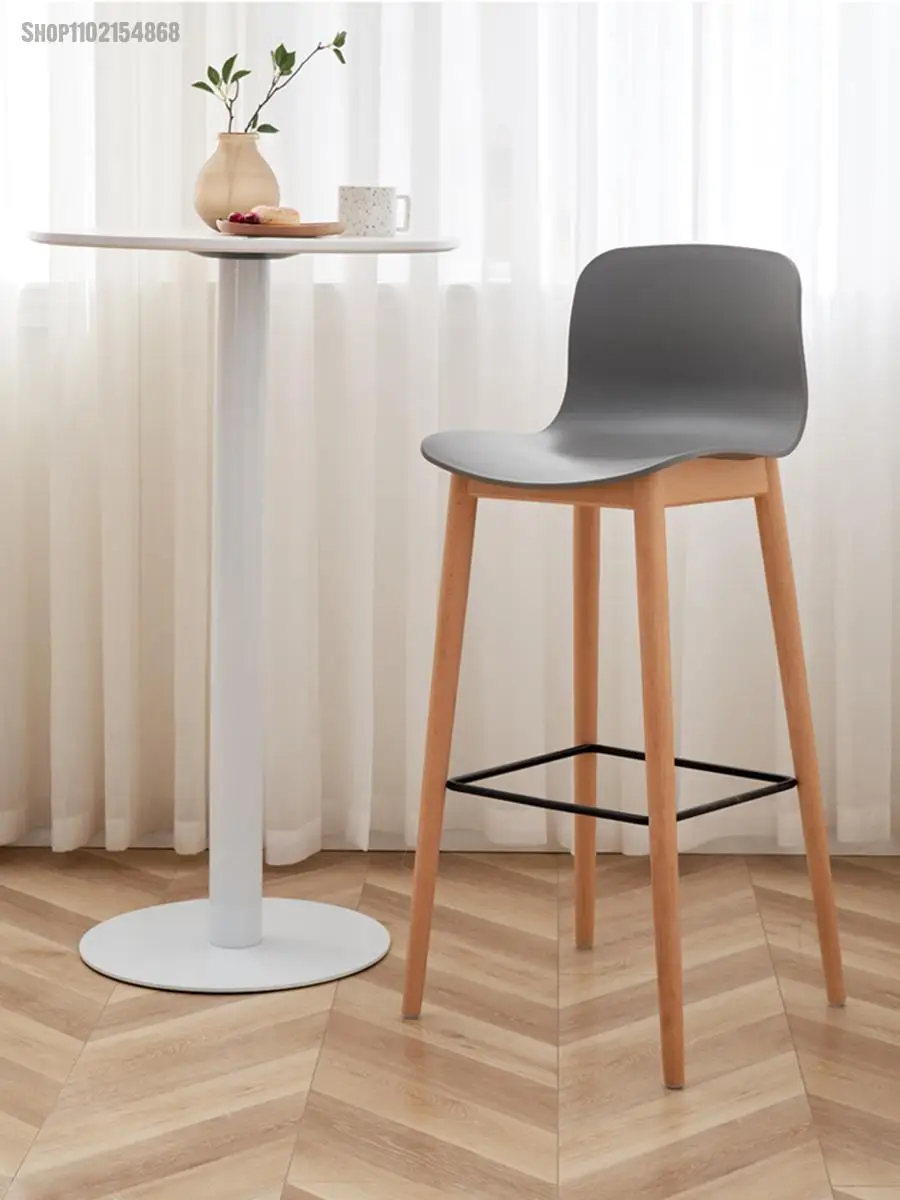 Скандинавский стиль подголовник для дома высокий стул кафе современный