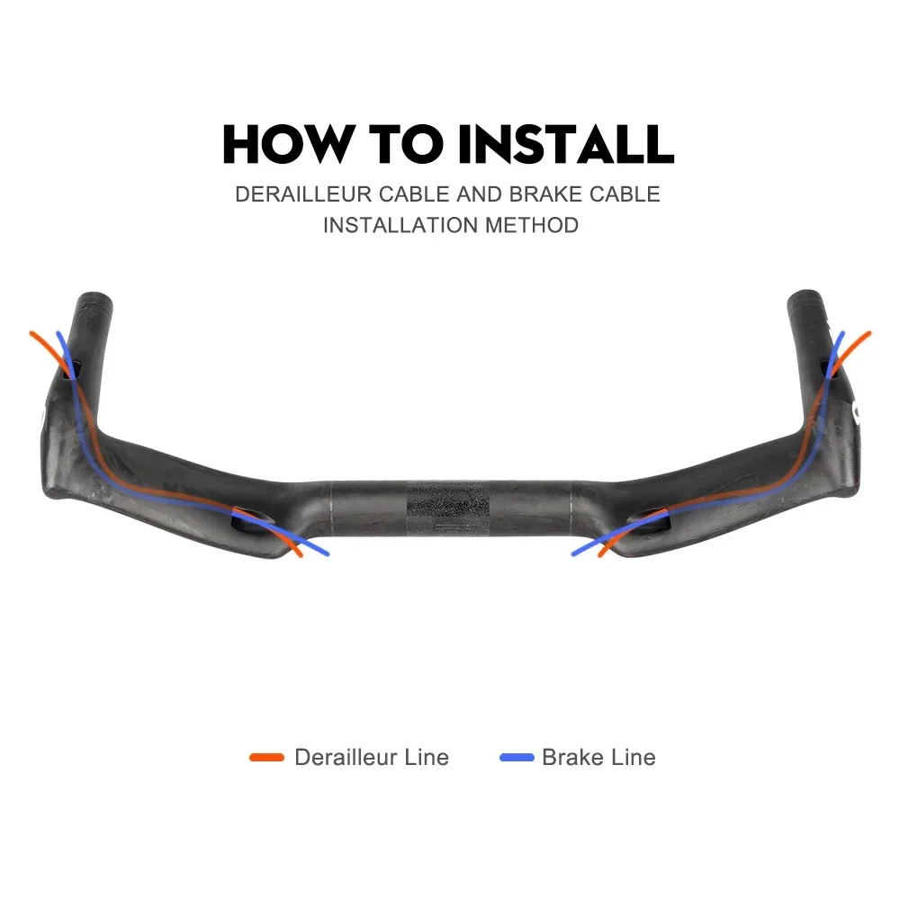 УГЛЕРОДНЫЙ руль для дорожного велосипеда TOSEEK TT20 400/420/440 мм