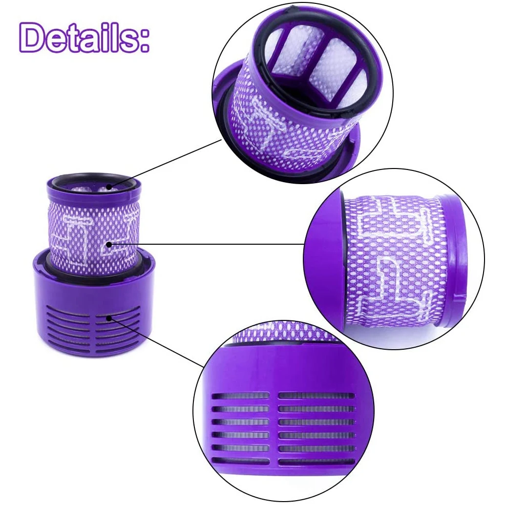 3 шт. сменные фильтры HEPA V10 для Dyson SV12 Деталь № 969082-01 моющиеся и многоразовые