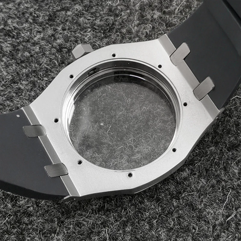 Mod Seiko 41mm Watch Case Sapphire Crystal Glass Fits NH35 NH36 7S26 4R35 Movement Transparent Back Cover Men's Dive Watch Cases